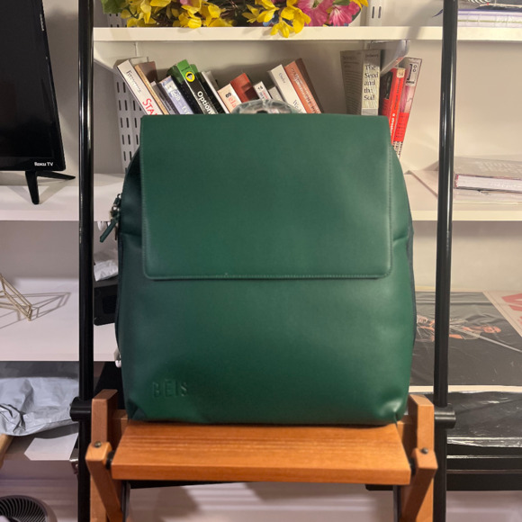 BEIS Handbags - Beis Wicked Green Backpack - NWT